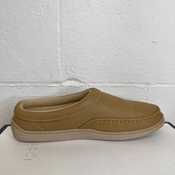 My Pillow Slippers 74472-06 Light Brown Leather Slippers Slip On Women's Size 10 - Picture 3 of 9